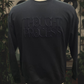 Crew Neck - Black on Black